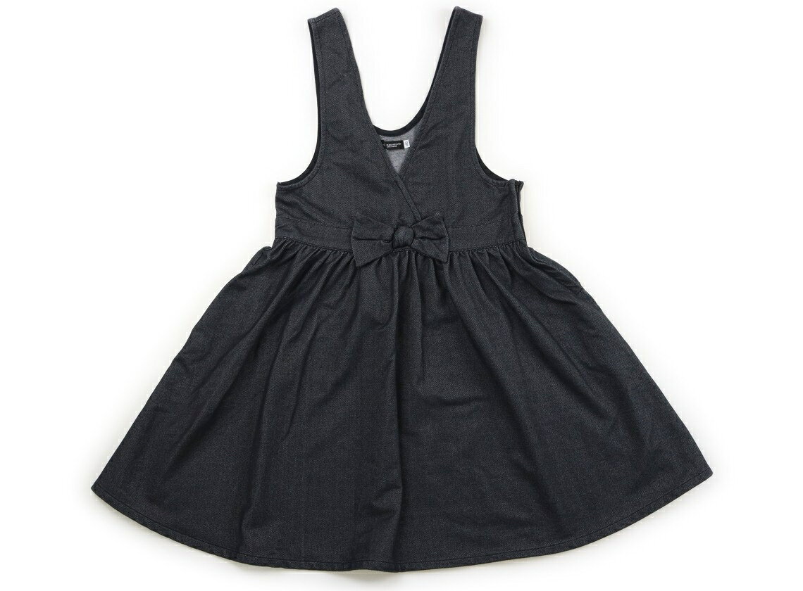 べべ BeBe ジャンパースカート 140 女の子 ブラック 子供服 ベビー服 キッズ アウトレット ユーズド 【中古】キッズ・ベビー・マタニティ