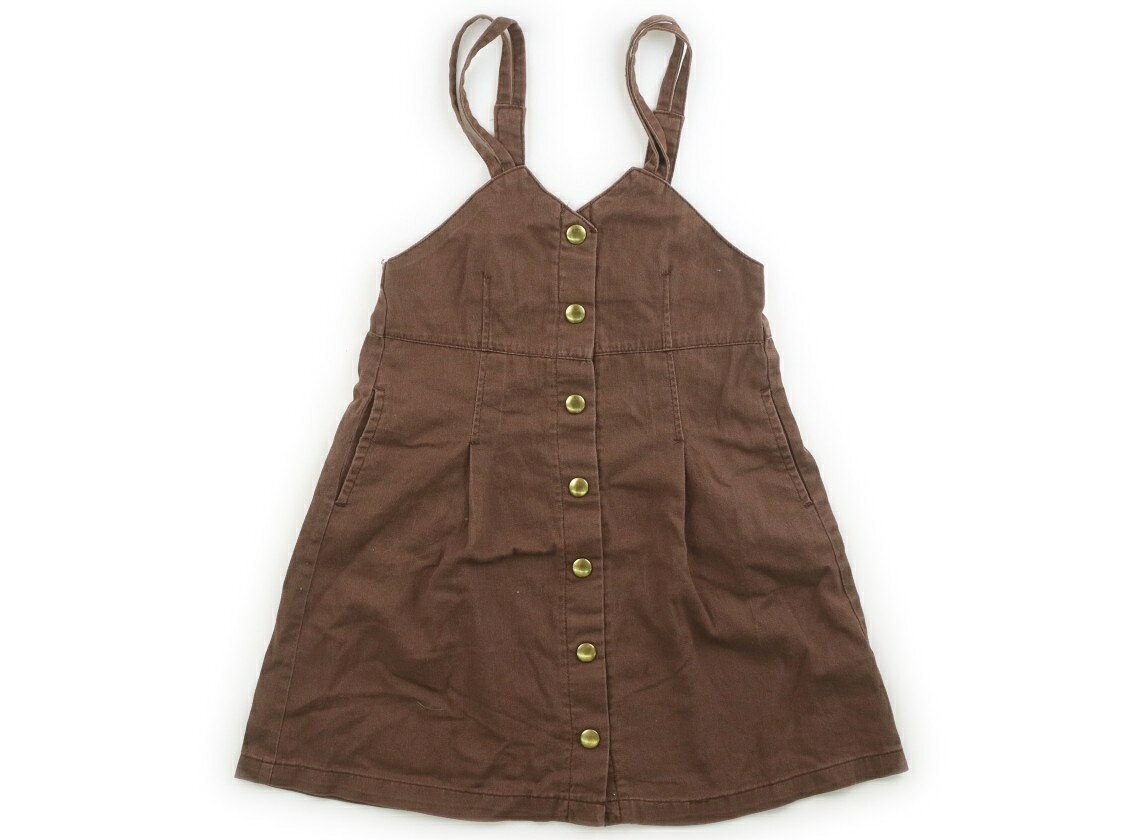 アプレレクール apres les cours ジャンパースカート 110 女の子 ブラウン 子供服 ベビー服 キッズ アウトレット ユーズド 【中古】キッズ・ベビー・マタニティ