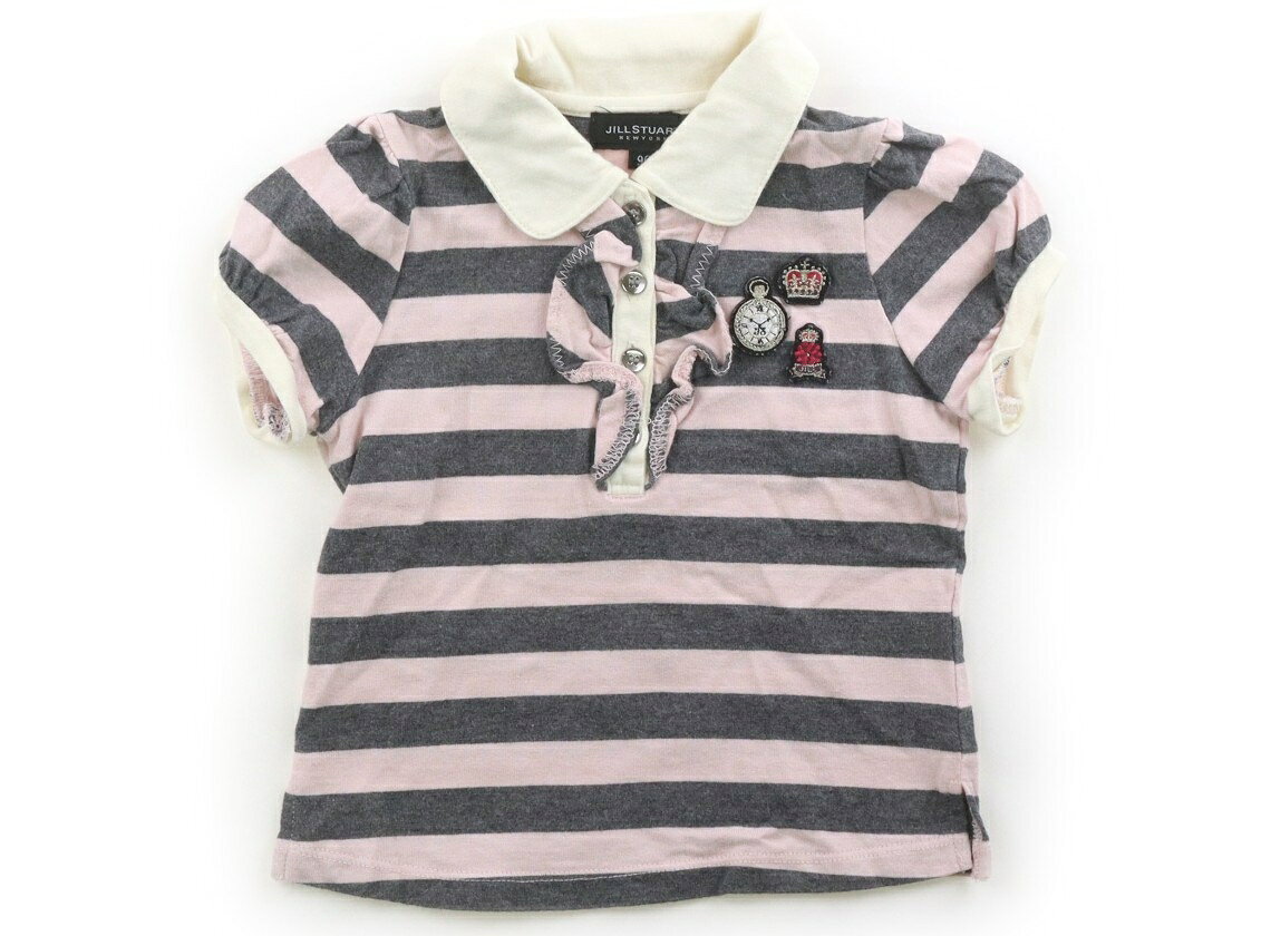 　ブランド 　JILL STUART(ジルスチュアート) 　カテゴリー 　Tシャツ・カットソー 　サイズ 　90サイズ 　色 　ピンク・グレー 　状態 　★★★ 　記名 　なし 　ジャンル 　Girl 衿付きカットソー。毛羽立ち・洗いざらし感があります。 ＊【状態】【サイズ】に関しての詳しい説明はこちら