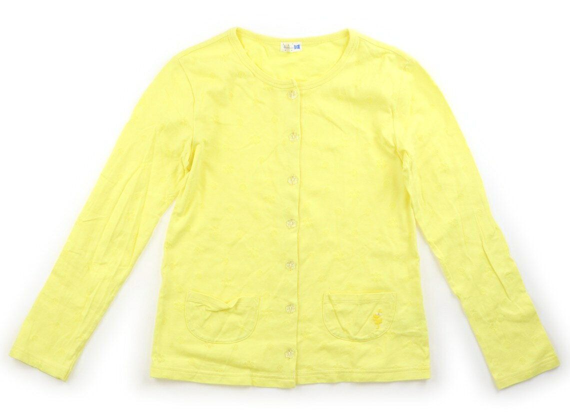 ニットプランナー（KP） Knit Planner(KP) カーディガン 150 女の子 イエロー・花 子供服 ベビー服 キッズ アウトレット ユーズド 【中古】キッズ・ベビー・マタニティ