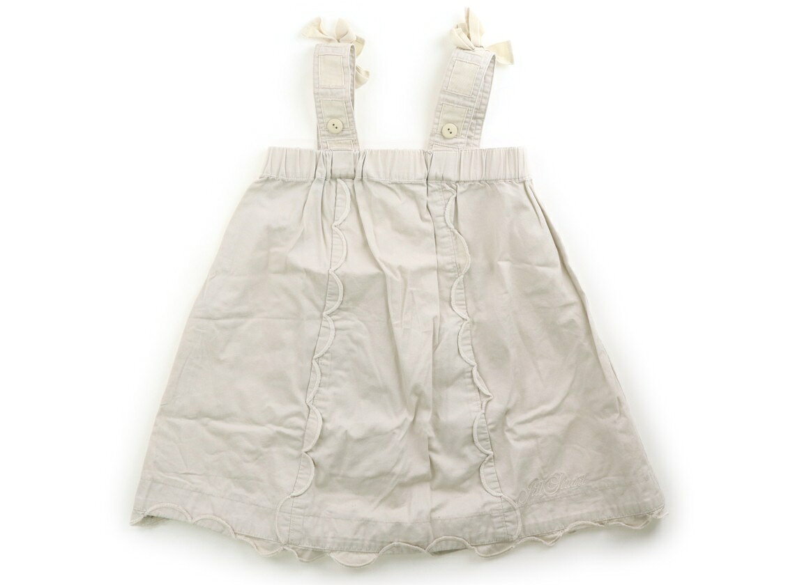 　ブランド 　JILL STUART(ジルスチュアート) 　カテゴリー 　ジャンパースカート 　サイズ 　100サイズ 　色 　グレージュ 　状態 　★★★ 　記名 　なし 　ジャンル 　Girl 薄手のツイル生地。ウエストは総ゴムで交換穴があります。ややシワ感、毛羽立ちがあります。裾に反り返りの跡があります。目立つ汚れはありません。 ＊【状態】【サイズ】に関しての詳しい説明はこちら