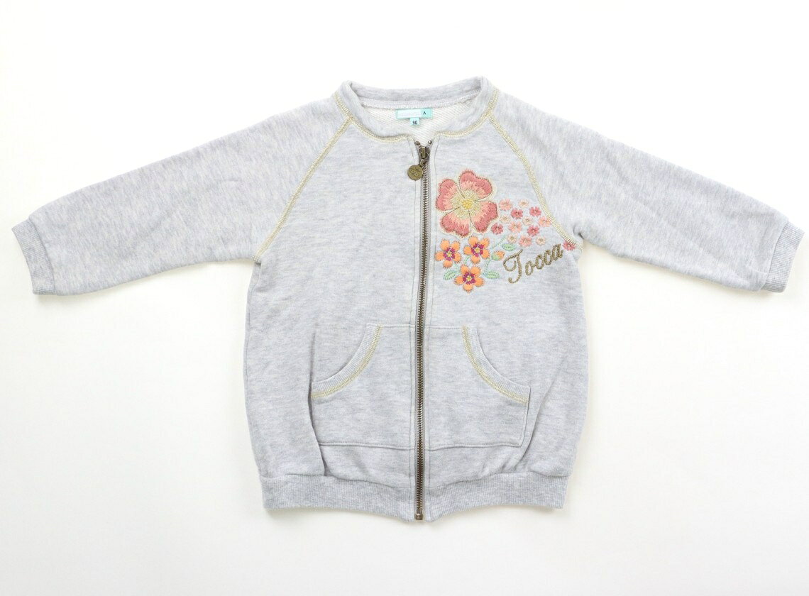 トッカ Tocca ジップアップトレーナー 90 女の子 グレー 子供服 ベビー服 キッズ アウトレット ユーズド 【中古】キッズ・ベビー・マタニティ