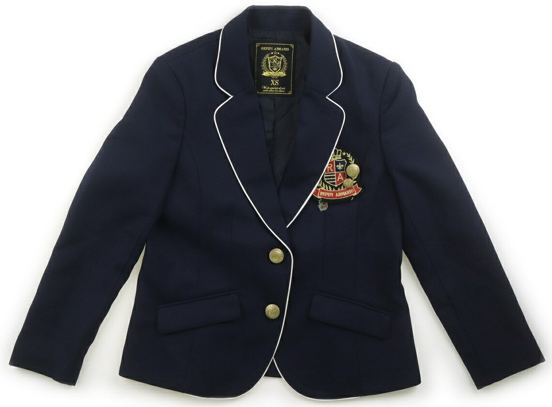レピピアルマリオ repipi armario フォーマルウェア 130 女の子 ネイビーオフ・パイピング 子供服 ベビー服 キッズ アウトレット ユーズド 【中古】キッズ・ベビー・マタニティ