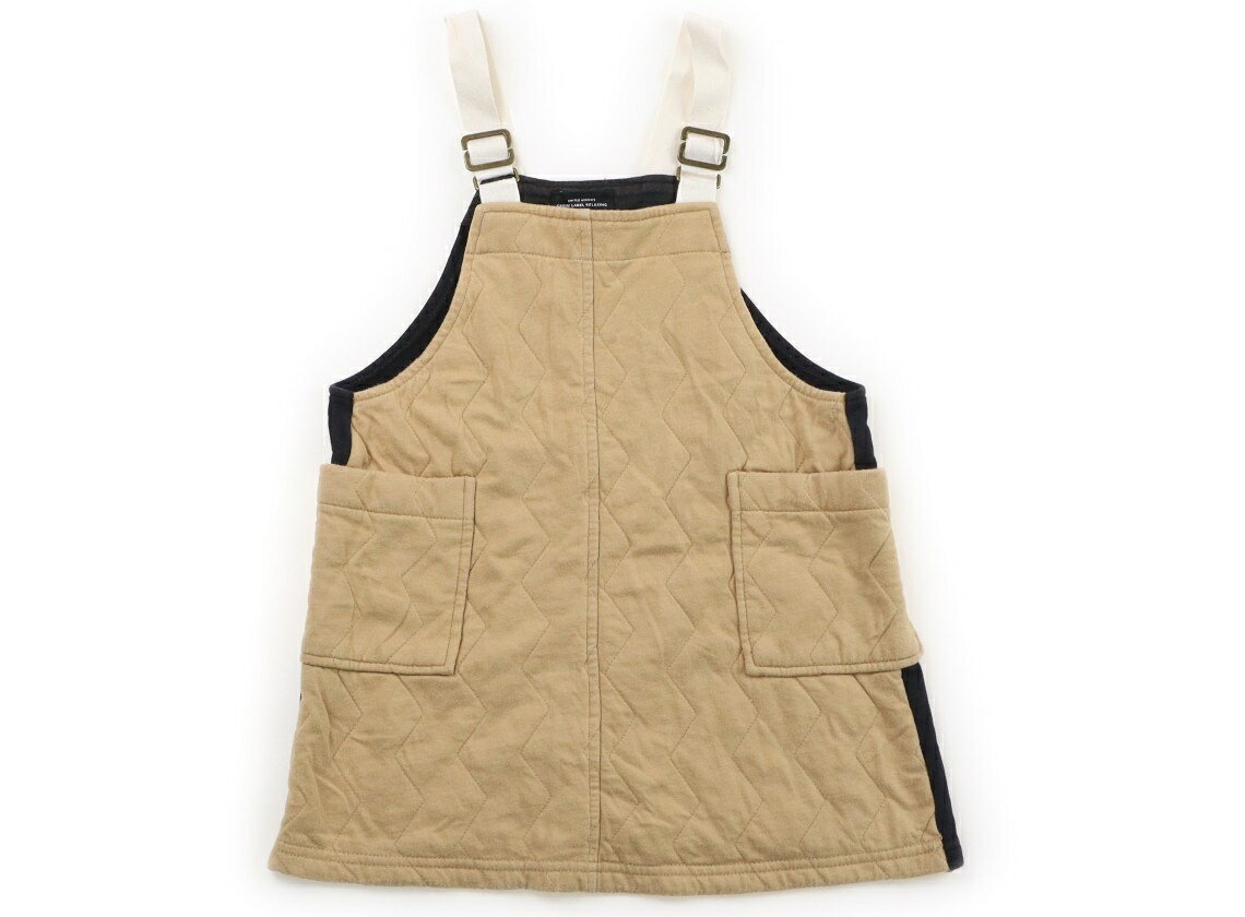 　ブランド 　UNITED ARROWS(ユナイテッドアローズ) 　カテゴリー 　ジャンパースカート 　サイズ 　90サイズ 　色 　キャメル・ブラック 　状態 　★★（返品不可） 　記名 　なし 　ジャンル 　Girl green label relaxingです。実際のサイズ表記はXSです。前身頃はキルティング素材。全体に強く毛羽立ちや色あせによる白っぽさがありますが、まだまだお使いいただけます。 ＊【状態】【サイズ】に関しての詳しい説明はこちら