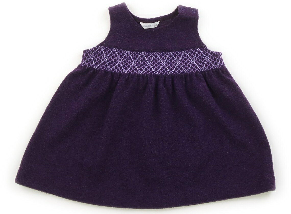 エンゼルスター Angel Star ジャンパースカート 80 女の子 パープル 子供服 ベビー服 キッズ アウトレット ユーズド 【中古】キッズ・ベビー・マタニティ