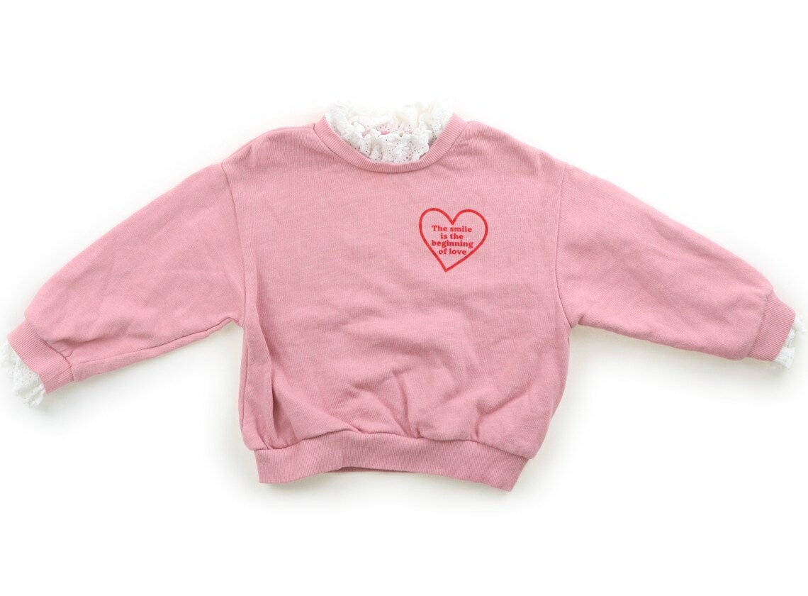 アプレレクール apres les cours トレーナー・プルオーバー 100 女の子 ピンク 子供服 ベビー服 キッズ アウトレット ユーズド 【中古】キッズ・ベビー・マタニティ