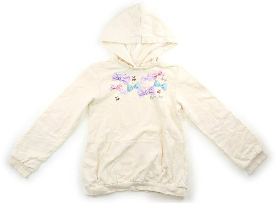 メゾピアノ mezzo piano パーカー 140 女の子 クリーム 子供服 ベビー服 キッズ アウトレット ユーズド 【中古】キッズ・ベビー・マタニティ