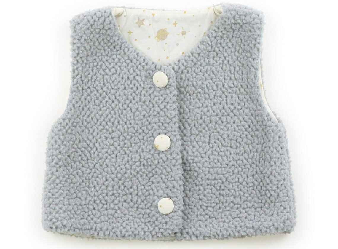 バーニーズニューヨーク BARNEYS NEWYORK ベビーベスト 80 女の子 グレーボア 子供服 ベビー服 キッズ アウトレット ユーズド 【中古】キッズ・ベビー・マタニティ