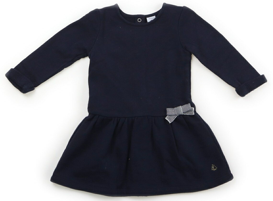 プチバトー PETIT BATEAU ワンピース 80 女の子 ネイビー 子供服 ベビー服…