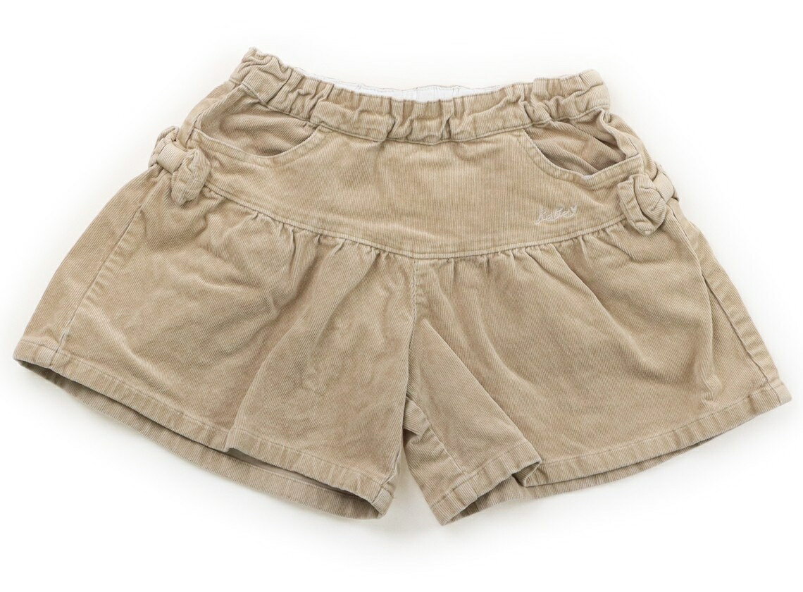 　ブランド 　BeBe(べべ) 　カテゴリー 　キュロット 　サイズ 　110サイズ 　色 　ベージュ 　状態 　★★（返品不可） 　記名 　なし 　ジャンル 　Girl コーデュロイ生地で、ウエストは総ゴムです。色褪せが目立ちます。ウエスト内側にスタンプ汚れあり。 ＊【状態】【サイズ】に関しての詳しい説明はこちら