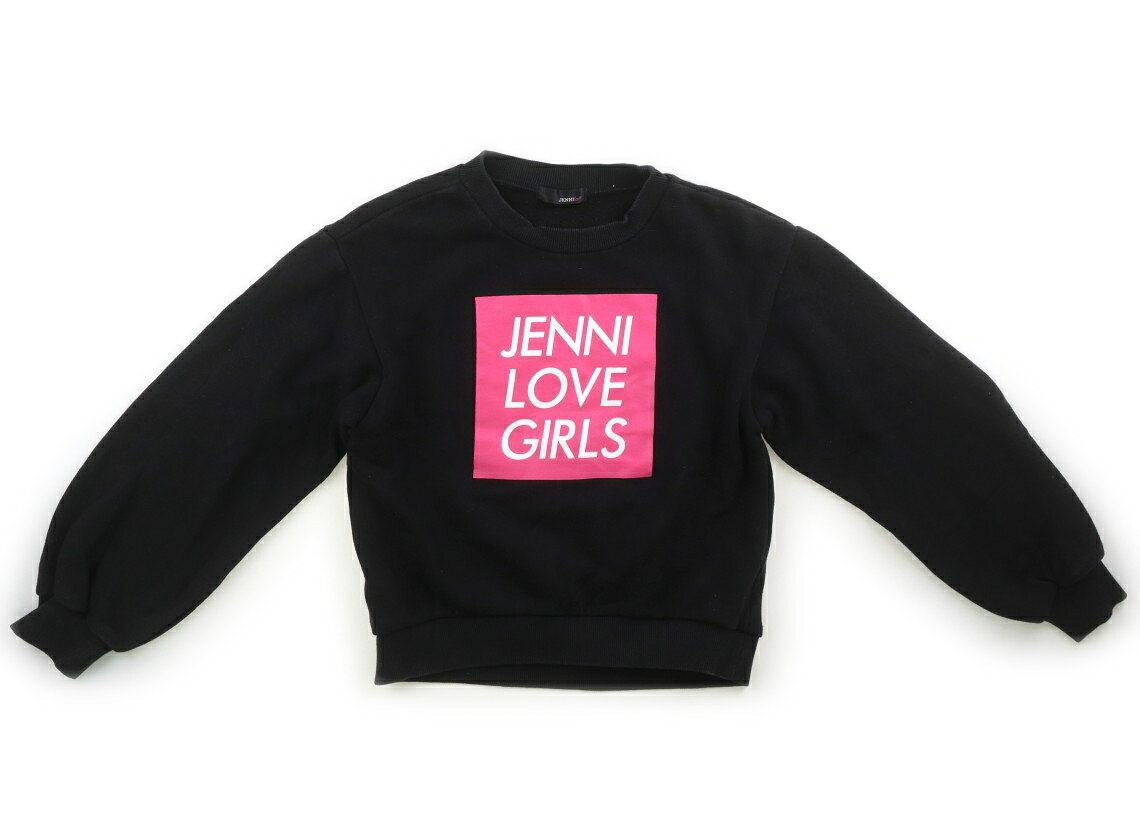 ジェニィ JENNI トレーナー・プルオーバー 150 女の子 ブラック・ピンク・ホワイトロゴ 子供服 ベビー服 キッズ アウトレット ユーズド 【中古】キッズ・ベビー・マタニティ