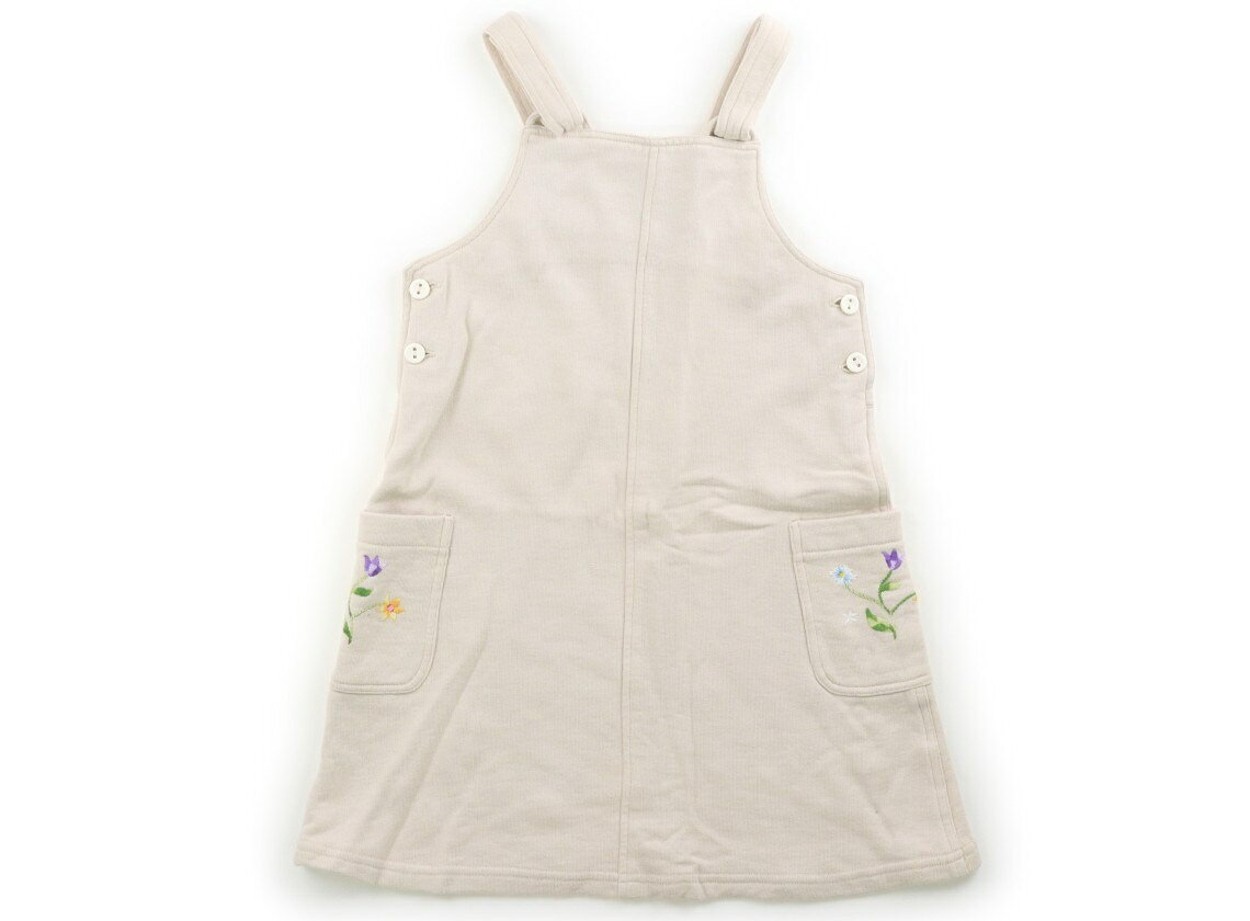 ラルフローレン Ralph Lauren ジャンパースカート 110 女の子 アイボリー、花の刺しゅう 子供服 ベビー服 キッズ アウトレット ユーズド 【中古】キッズ・ベビー・マタニティ