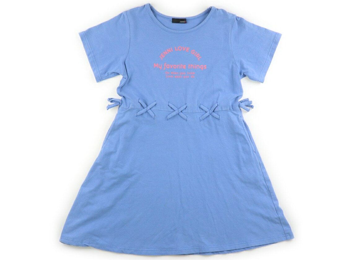 ジェニィ JENNI ワンピース 140 女の子 ブルー・ピンク 子供服 ベビー服 キッズ アウトレット ユーズド 【中古】キッズ・ベビー・マタニティ