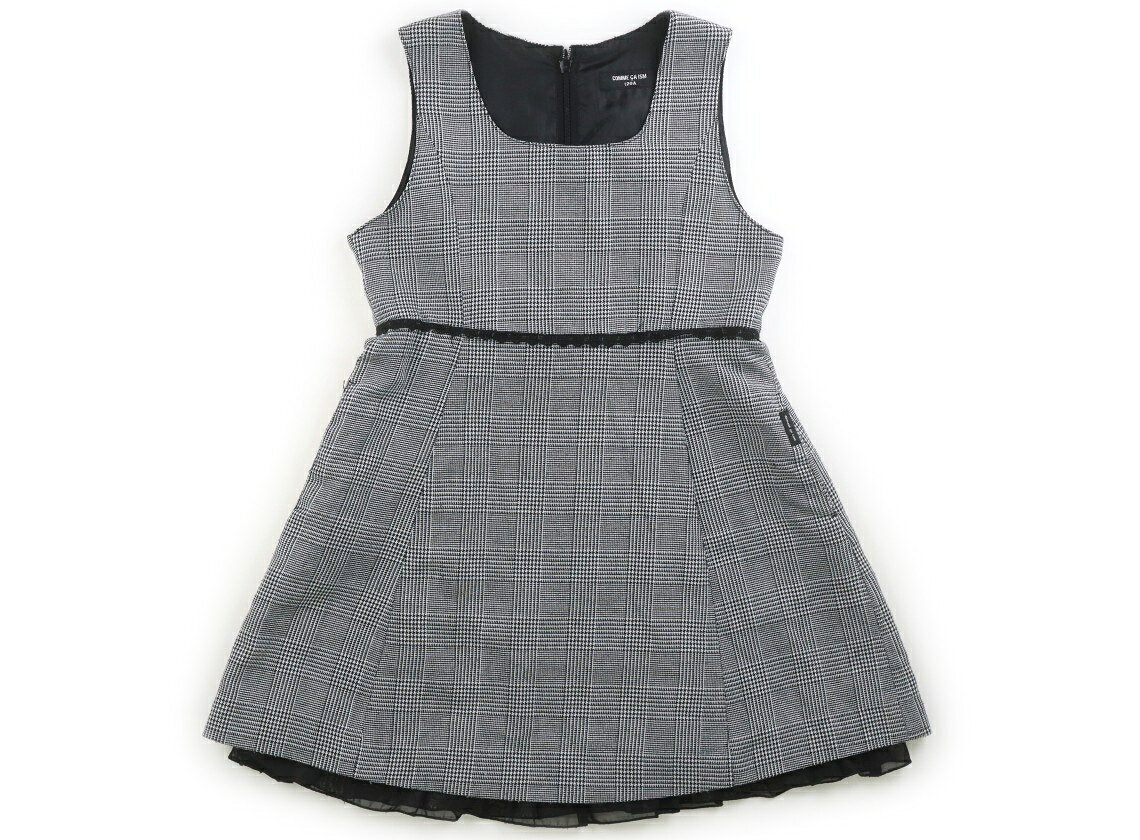 コムサイズム COMME CA ISM ジャンパースカート 120 女の子 ブラック・ホワイト 子供服 ベビー服 キッズ アウトレッ…