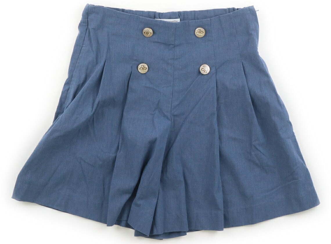 　ブランド 　pom ponette(ポンポネット) 　カテゴリー 　キュロット 　サイズ 　150サイズ 　色 　ブルー 　状態 　★★★ 　記名 　なし 　ジャンル 　Girl 布帛地。サイズ調整ゴムが付いています。サイドファスナー開き。全体的に使用感がありますが、特に目立つ汚れはなくまだお使い頂けそうです。 ＊【状態】【サイズ】に関しての詳しい説明はこちら