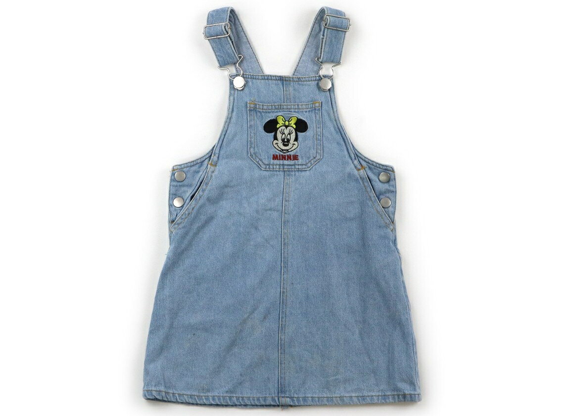 プティマイン petit main ジャンパースカート 100 女の子 サックスデニム・ミニー 子供服 ベビー服 キッズ アウトレット ユーズド 【中古】キッズ・ベビー・マタニティ