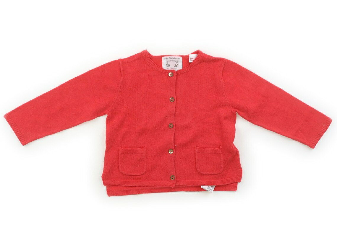 ザラ ZARA カーディガン 70 女の子 コーラルレッド 子供服 ベビー服 キッズ アウトレット ユーズド 【中古】キッズ・ベビー・マタニティ