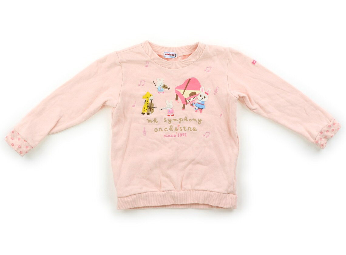 ミキハウス miki HOUSE トレーナー・プルオーバー 100 女の子 うすピンク 子供服 ベビー服 キッズ アウトレット ユーズド 【中古】キッズ・ベビー・マタニティ