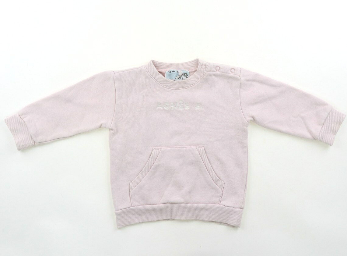 アニエスベー agnes.b トレーナー・プルオーバー 90 女の子 くすみピンク 子供服 ベビー服 キッズ アウトレット ユーズド 【中古】キッズ・ベビー・マタニティ