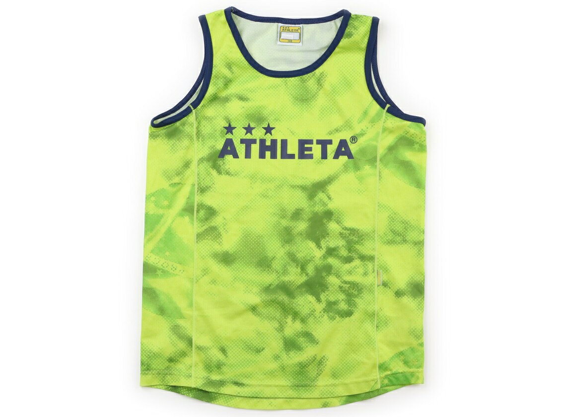 　ブランド 　ATHLETA(アスレタ) 　カテゴリー 　タンクトップ・キャミソール 　サイズ 　140サイズ 　色 　黄色、黄緑、紺 　状態 　★★★ 　記名 　あり（タグ） 　ジャンル 　Boy ブランドタグに記名跡あるため、星を一つ減らしています。目立った汚れのない良品です。 ＊【状態】【サイズ】に関しての詳しい説明はこちら