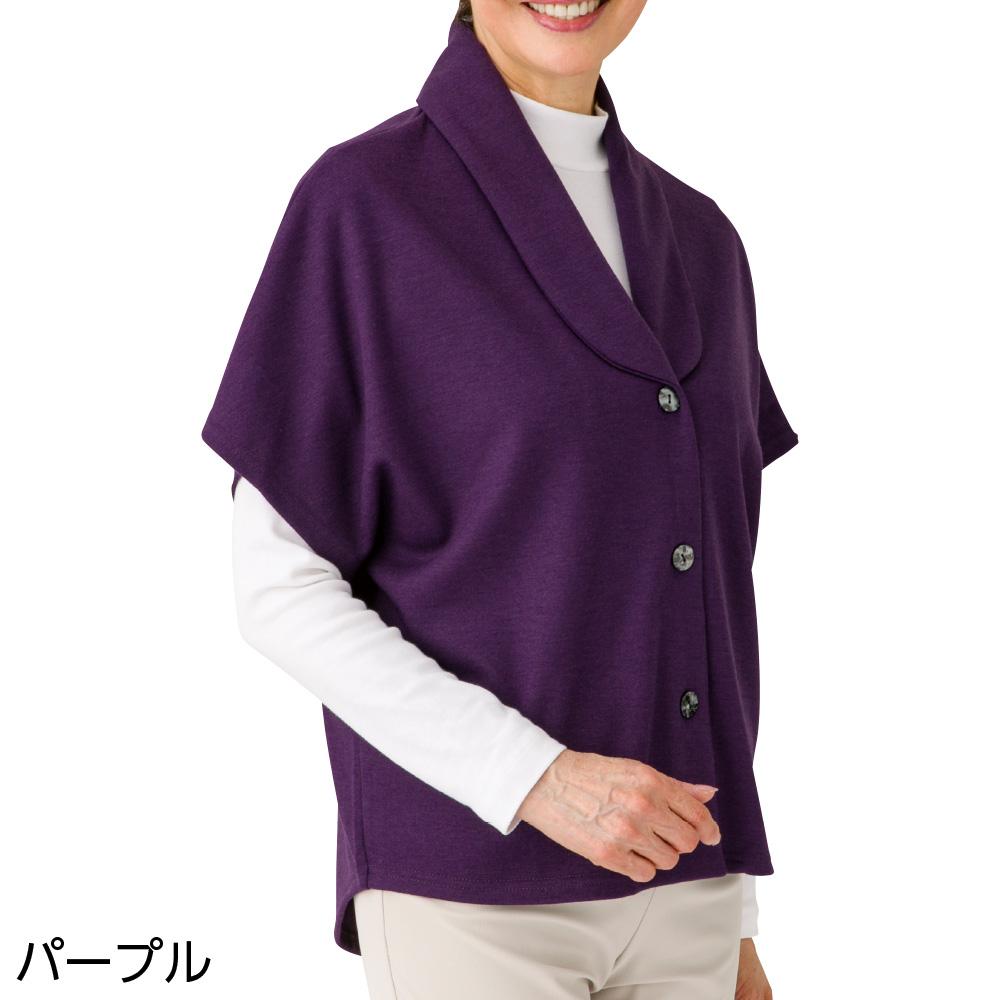 商品名・カット後ろ長めドルマン袖ベストブランド名・Carry Smile商品特徴【特徴1】大きめボタン＆斜めボタンホールで留め外しがしやすい 【特徴2】後ろ身頃長めで腰まわりをカバー 【特徴3】身幅ゆったりでラクな着心地 【特徴4】伸縮性のある生地で動きやすい 【特徴5】名前記入欄付きで施設利用にも便利 【特徴6】ゆったりシルエットこんな方におすすめ・介護する方・介助される方、双方の着替えの負担を減らしたい方 ・入院・施設入居・リハビリ時に、着替えやすい服をお探しの方 ・ゆったりとした着心地で、動きやすい服をお探しの方 ・ボタンの掛け外しが難しく、簡単に開け閉めできる服をお探しの方 ・座った姿勢で、背中が出にくい服をお探しの方利用シーン・病院への通院・入院準備に ・老健・特養・ケアハウス・老人ホームなど、介護・高齢者施設への入所・入居準備に ・デイサービスや施設介護での日常着に ・リハビリ中の着脱しやすい衣類に ・在宅介護での部屋着・普段着に ・外出やお出かけ用にカラー・ワイン、パープル、グレーサイズ・M〜L素材・ポリエステル68%・レーヨン30%・ポリウレタン2%お手入れ・洗濯機OK対象・女性 ・レディース ・婦人メーカー型番・820481原産国・韓国製注意事項※画像はメーカー提供のイメージです。お使いの画面により、実際の商品と色味が異なる場合がございます。予めご了承ください。関連商品はこちら★プレゼント付き★【はじめての入居！ま...★プレゼント付き★【はじめての入居！ま...【リハビリ病院共同開発】Carry Smile ...★楽天1位★【リハビリ病院共同開発】Carr...★楽天1位★【リハビリ病院共同開発】Carr...★楽天1位★【乾燥機OK】Carry Smile 斜め...★楽天1位★【乾燥機OK】Carry Smile 大き...★楽天1位★【乾燥機OK】Carry Smile のび...★楽天1位！2枚セット★【介護用肌着】Car...★楽天1位！2枚セット★【介護用肌着】Car...★楽天1位★【介護用肌着】Carry Smile 紙...★楽天1位！送料無料★【選べる2足・3足セ...