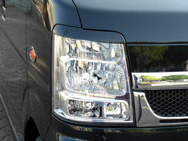 NSスタイル アイライン　左右セットエブリーワゴンHID　DA64W　H19.7〜純正カラー塗装済み