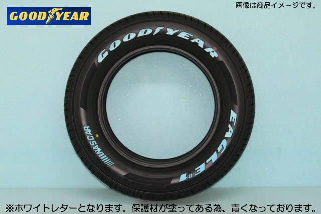 ○GOOD YEAR EAGLE 1 NASCARグッドイヤー イーグル 1 ナスカー ホワイトレター195/80R15 107/105L