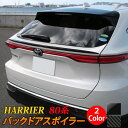 【全品11％OFFクーポン有】新型ハリアー 80系 パーツ バックドアスポイラー 1P 選べる2カラー ガーニッシュ エクステリア エアロ 外装 ハイブリッド 80系 TOYOTA HARRIER HYBRID