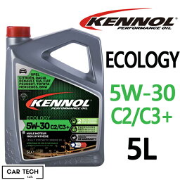 KENNOL ケノル オイル ECOLOGY C2 C3 5w-30 5L 100％ SYNTHESE エンジンオイル クリーンディーゼル エコカー ロングライフ ケノール カーテックラボ 送料無料