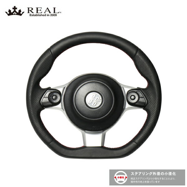 REAL ステアリング ヴィッツ GR SPORT GR 130系 R2.3まで トヨタ オリジナルシリーズオールレザー レッ..