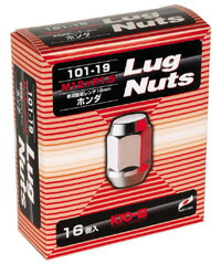 日本製 ホイールナット/16個入り/普通車用：トヨタ・ホンダ・三菱・マツダ・ダイハツ・イスズ/M12X1.5/19mm/メッキ/ラグナット【101-19-16P】 適合確認済み おすすめ 人気