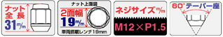 ■ホイールナット20個入り■フリード(ハイブリッド含む)/GB3,GB4,GP3/ホンダ■M12X1.5/19mm/メッキ■スノータイヤ/スタッドレスタイヤ/スノーホイール用ラグナット1台分4H5H共用【101-19-20p】