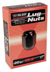 日本製 ホイールナット/20個入り/普通車用：トヨタ・ホンダ・三菱・マツダ・ダイハツ・イスズ/M12X1.5/21mm/黒・ブラック/ラグナット【101SB-20P】 適合確認済み おすすめ 人気