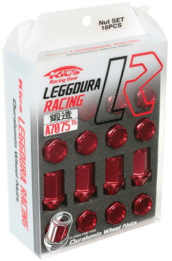 【LEGGDURA RACING】16個入り■ノート/日産■M12×P1.25■【超軽量ジュラルミンナット】KYO-EI/Kicsレデューラレーシング・ナットセット※ロック無し【KIN36】