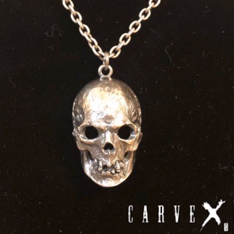 【ハンドメイド】 スカル ペンダント 髑髏お面 シルバー925 メンズペンダント シルバーペンダント ネッ..