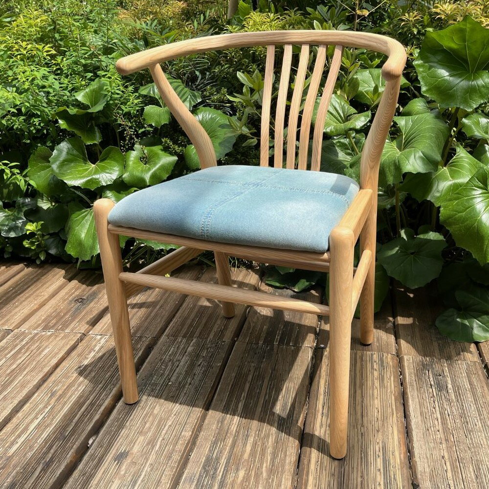 楽天CASA HILS　【カーサヒルズ】Skandy Denim Chair スカンディデニム ダイニングチェア 西海岸スタイル 西海岸インテリア アメリカ西海岸スタイル ヴィンテージ アメリカンスタイル サーフ系インテリア サーファーインテリア 海を感じるインテリア