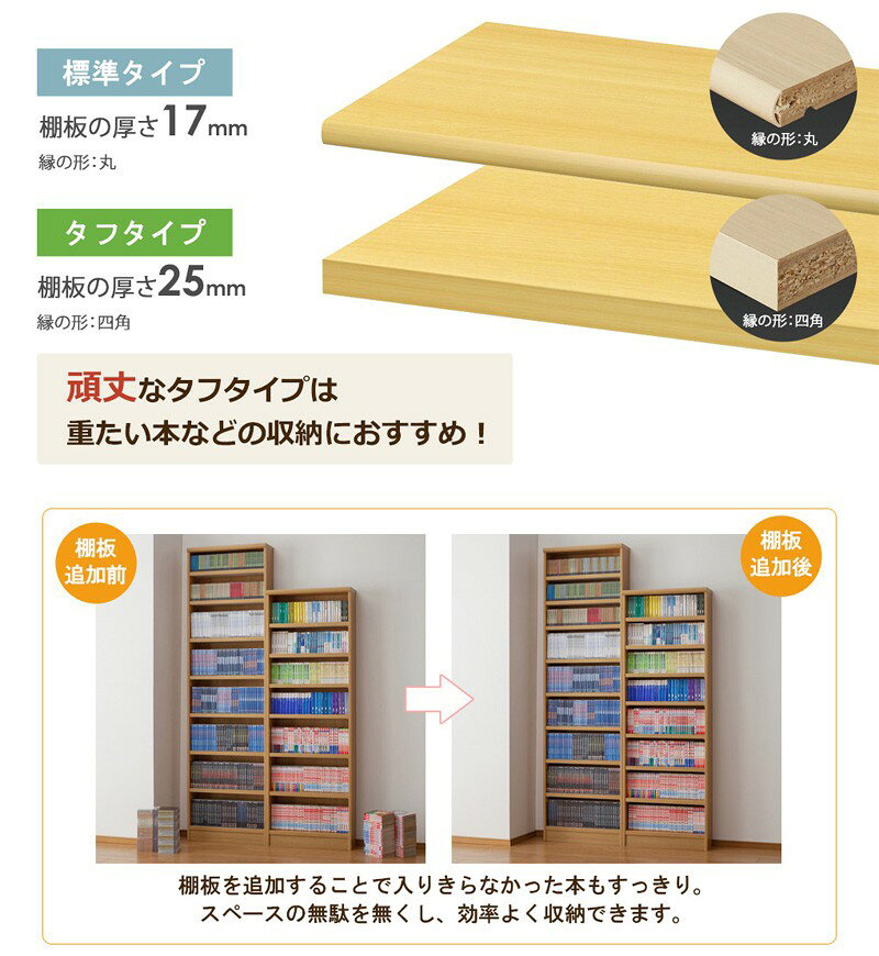 [10%OFFクーポン配布中] 日本製 送料無料 オーダーメイド 追加棚板 (棚板 タフタイプ/奥行31cm レギュラータイプ/幅45〜59cmオーダー)オプション 追加棚 棚板 オーダー ラック 本棚 書棚 オープンラック フリーラック 多目的ラック コミック 収納 木製 大洋 casa [3]