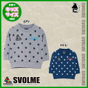 【 SALE 30%OFF 】svolme【スボルメ】Kids Wフェイス星柄クルートップ〈セール 割引 キッズ ベイビー ベビー服 スウェット スエット トレーナー〉1201-49901 2