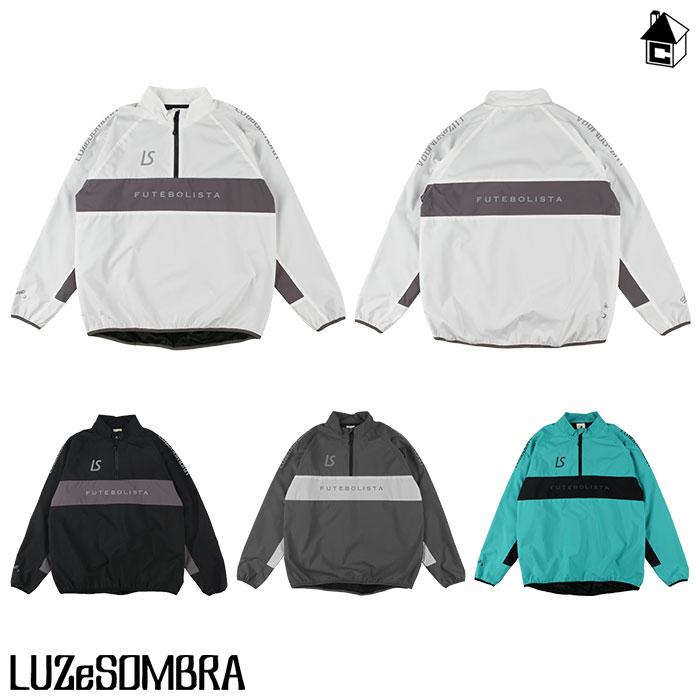 STRETCH TAFTA MESH HALFZIP TOP ルースイソンブラ LUZeSOMBRA〈 サッカー フットサル ピステ タフタ メッシュ ストレッチ ハーフジップ 防風 〉L1232106