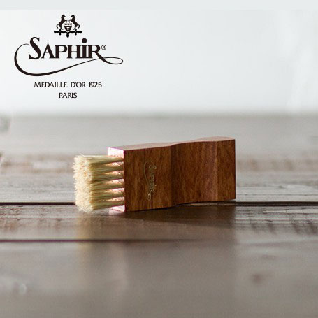 アプライブラシ ホワイト  サフィール ノワール ( Saphir Noir ) | 靴磨き 革靴 皮靴 お手入れ メンテナンス レザー シューズ シューズクリーナー シューズケア シューズブラシ 本革 靴ブラシ シューズクリーム