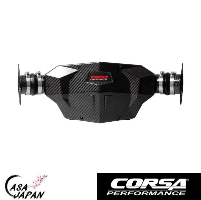 Corsa シボレー コルベット C8 6.2L V8 2021年~ カーボンファイバー エア インテーク エアクリーナー ドライフィルター +14hp コルサ +BS