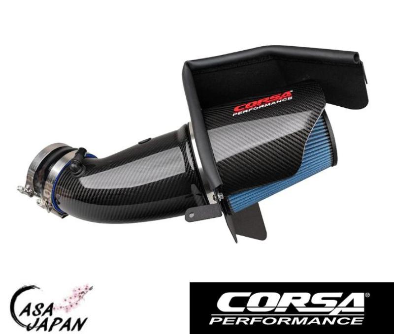 Corsa シボレー チャレンジャー チャージャー SRT ヘルキャット 6.2L 2017年~ カーボン エア インテーク エアクリーナー ウエットフィルター +27hp コルサ +BS