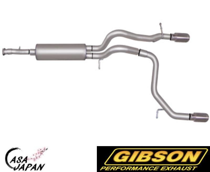 Gibson ハマー H3 BASE 3.5L 2006年 3.7L 2007~2010年 4WD 4ドア デュアル +15hp アルミメッキ鋼 マフラー エキゾースト ギブソン +BS