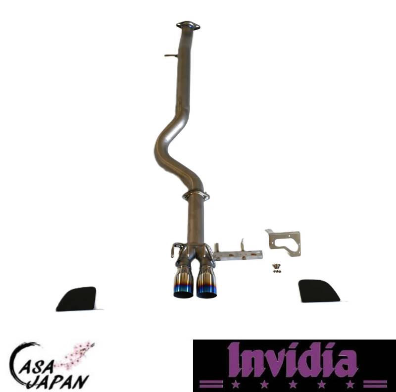 INVIDIA トヨタ カローラ GR 5ドア GZEA14H 1.6L G16E-GTS A/T・M/T 2023年~ キャットバック マフラー エキゾースト フルチタン チタンブルーチップ インビディア RACE +BS