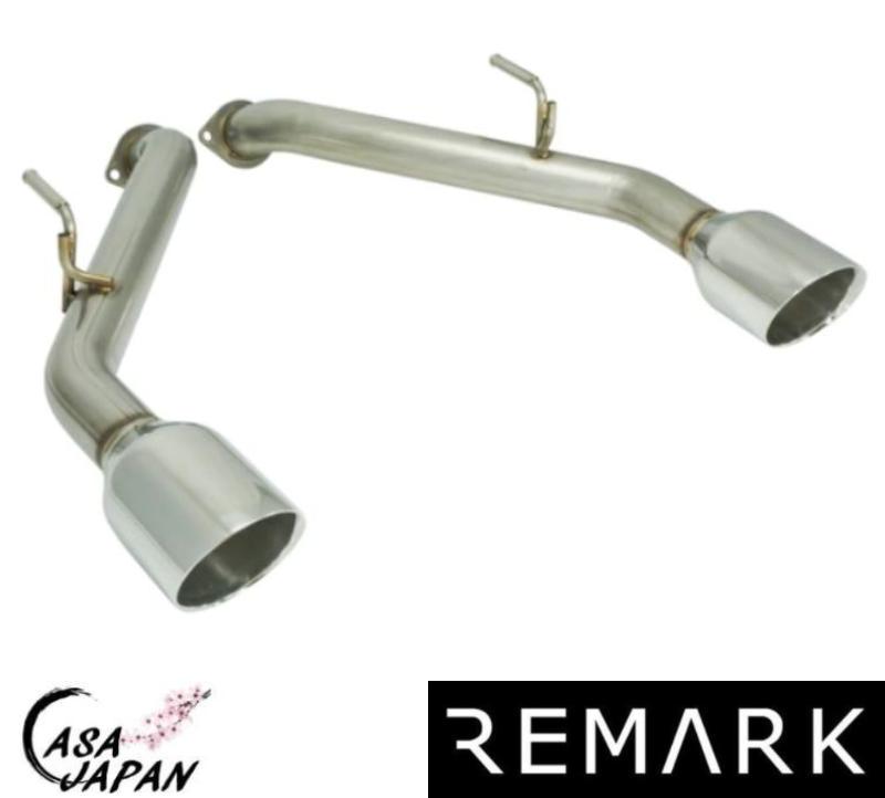 Remark スカイライン セダン V37 インフィニティQ50 2014年～ リマーク アクセルバック ダブルウォール出口 マフラー エキゾースト T304ステンレス +BS