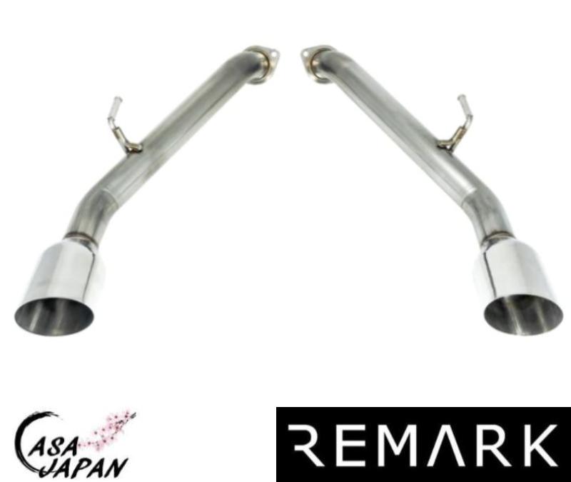 Remark スカイライン セダン V37 インフィニティQ50 2014年～ リマーク アクセルバック シングルウォール出口 マフラー エキゾースト T304ステンレス +BS