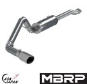 MBRP トヨタ タコマ 3.5L V6 Extended Cab Crew Cab 2016~2021年 キャットバック エキゾースト マフラー T409ステ...