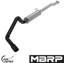 MBRP トヨタ タコマ 3.5L V6 Extended Cab Crew Cab 2016~2021年 キャットバック エキゾースト マフラー アルミメッキ...