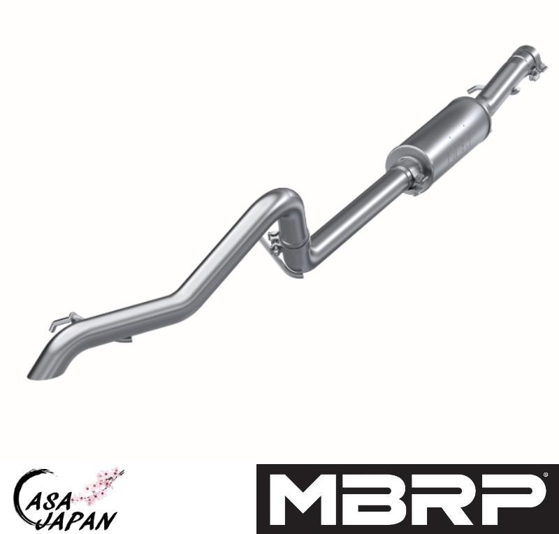 MBRP ジープ ラングラー JK JKU 2/4ドア 3.6L V6 2012~2018年 キャットバック エキゾースト マフラー アルミメッキ鋼 オフロード用 RACE BS