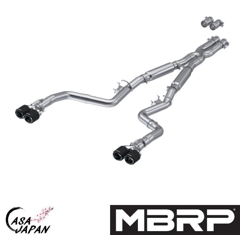 MBRP ダッジ チャレンジャー HEMI 2017年~ 5.7L 2015~2022年 6.2L 6.4L V8 マフラー エキゾースト T304ステンレス カーボンファイバーチップ STREET R/T SRT Hellcat Scat Pack 392 +BS